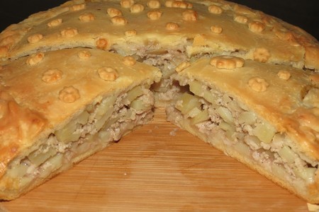 Мясной пирог по уральски  "фм - ужин для всей семьи за 150 рублей.": шаг 8