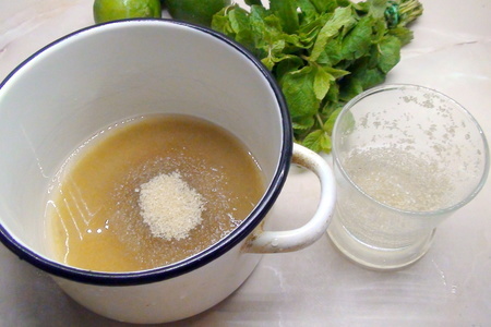 Сорбе «мохито», освежающий десерт для жаркого лета и домашний лимонад.: шаг 2