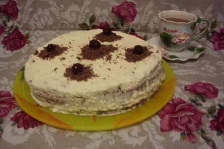Торт вишнево- шоколадный. в честь дня рождения нашей дорогой фруши!!!!!!!!!!!!!!!!: шаг 15