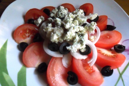 Салат с помидорами и сыром с голубой плесенью: шаг 6