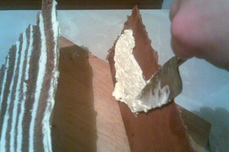 Пирожное "шоколадная пирамида": шаг 6