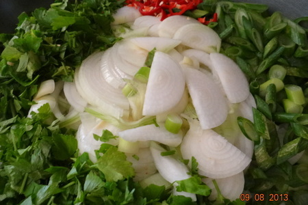 Огуречный салат с луком и чили (стерилизация - мультиварка): шаг 3