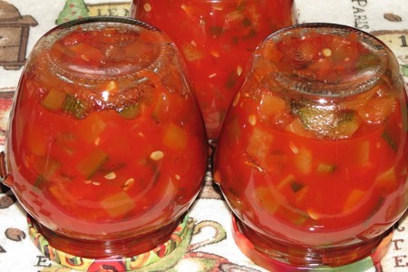 Салат из цукини и болгарского перца на зиму  в мультиварке: шаг 8