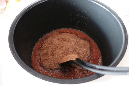 Сливово-шоколадное варенье с арахисом (рецепт для мультиварки): шаг 7