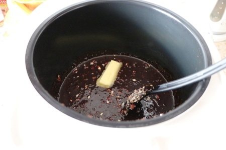 Сливово-шоколадное варенье с арахисом (рецепт для мультиварки): шаг 9