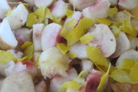Варенье из инжирного персика с лимоном и розовым перцем: шаг 3