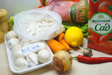 Ттокпокки. рисовые брусочки с мясом, овощами и грибами.: шаг 1