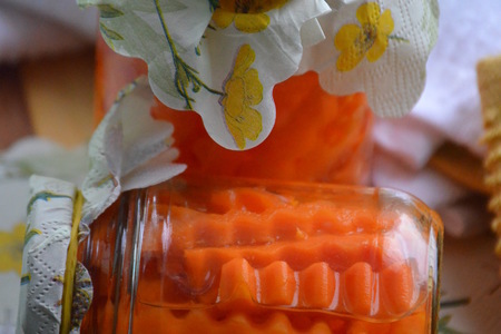 Маринованная морковь для украшения: шаг 7
