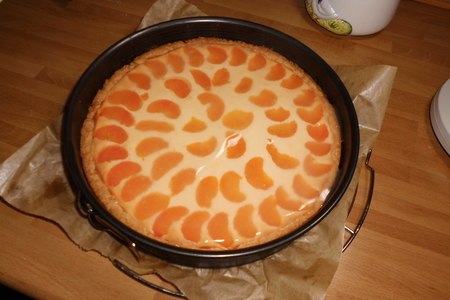 Торт творожный с мандаринами"нежный": шаг 5