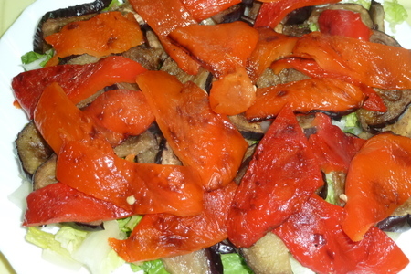 Салат из свежих и запеченных овощей "греческие напевы": шаг 4