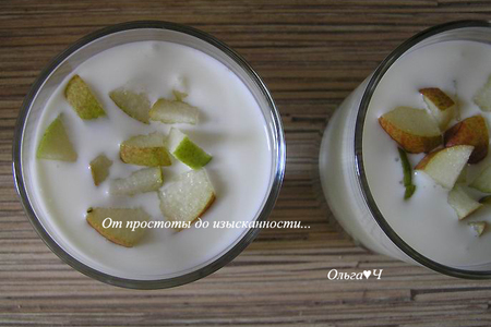 Домашний йогурт с грушей и мятным сиропом: шаг 5