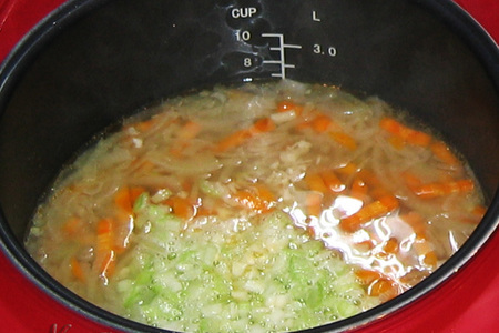 Крем-суп из сёмги с креветками : шаг 9