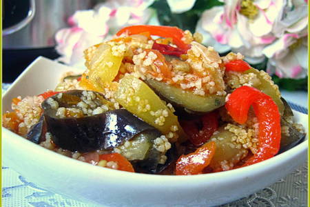 Теплый овощной салат с кускусом: шаг 12