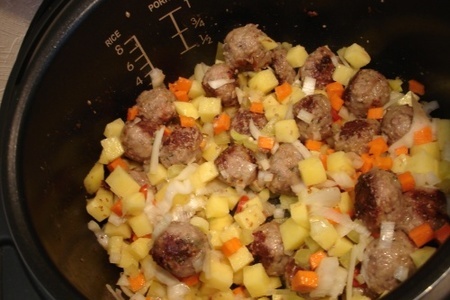 Суп с красной фасолью и фрикадельками (тест-драйв vitek): шаг 9