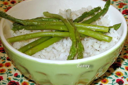 Рис с зеленой спаржей (тест-драйв): шаг 5