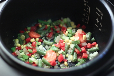 Паста с овощами в сливочном соусе: шаг 4