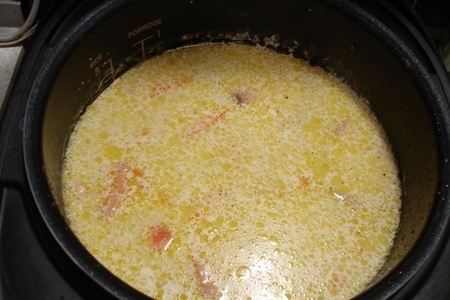 Нежный, сливочный рыбный суп с тушеными овощами: шаг 5
