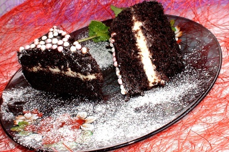 Шоколадный  шифоновый торт ( тест – драйв) : шаг 8