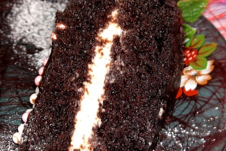 Шоколадный  шифоновый торт ( тест – драйв) : шаг 9