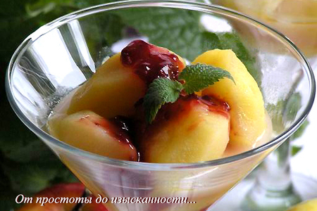 Теплый яблочный десерт с вишневым конфитюром darbo: шаг 6