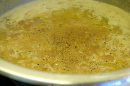 Суп-крем из кольраби с беконом и ветчиной: шаг 4