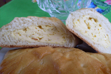 Пирожки с плавленым сыром, тесто на кефире: шаг 4