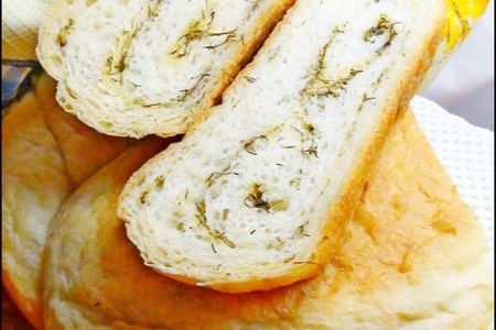 Пшеничный хлеб с ароматными травами и чесноком: шаг 9