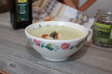 Суп из лука-порея и каперсов: шаг 7