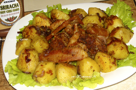 Утка с картофелем, жаренные с чили-соусом от киккоман: шаг 6