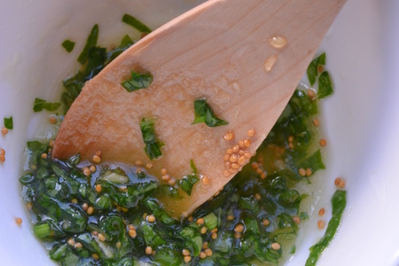 Теплый салат из зеленой фасоли: шаг 4