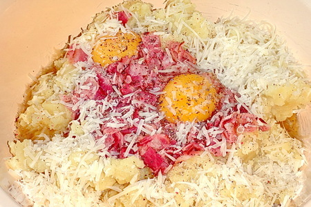 Апулийский картофельный пирог / torta di patate alla pugliese: шаг 5