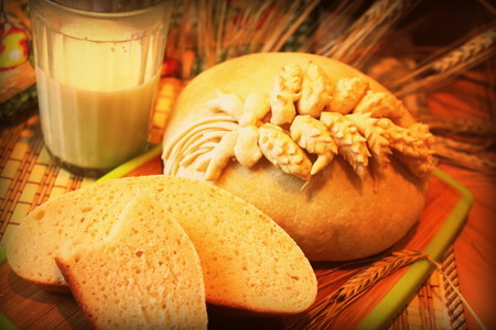 Пшеничный хлеб "колосок" : шаг 9