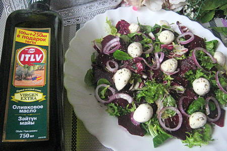 Свекольный салат с мини-моцареллой: шаг 5