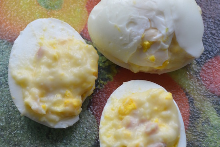 Фаршированные яйца в сухарях : шаг 4