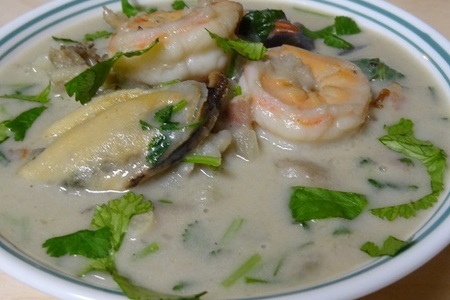 Крем суп с омарами, креветками и мидиями: шаг 8