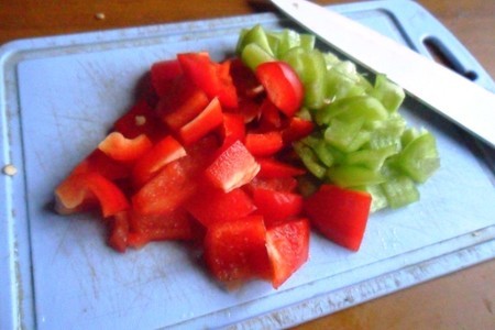 Салат из фасоли с овощами "средиземноморье": шаг 2
