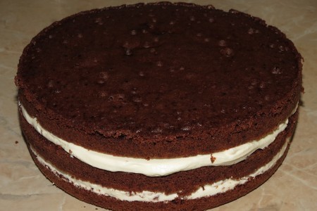 Шоколадный торт с грецкими орехами и кремом из сливочного сыра (тест-драйв): шаг 6