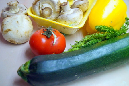 Рагу из овощей с грибами и имбирём: шаг 1