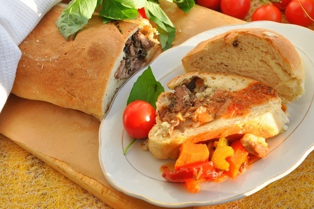 Тосканский пресный хлеб с рулетом из ягнятины (на конкурс магия итальянской гастрономии) ): шаг 13