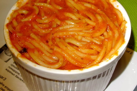 Тимбаллини из спагетти с баклажанами: шаг 8