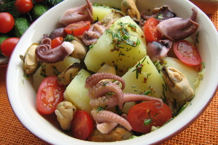 Тёплый салат с картофелем и осьминогом: шаг 5