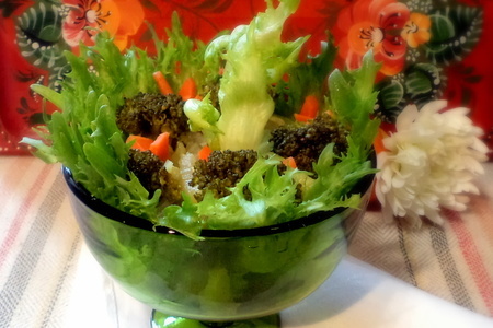 Теплый салат с брокколи, сельдереем, кабачком и чесночком!: шаг 7