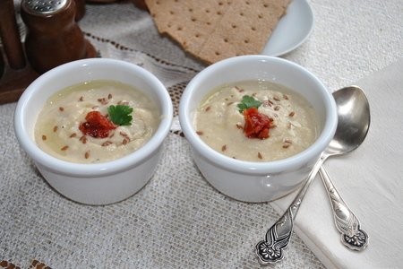 Крем-суп из корня сельдерея на грибном бульоне с трюфельным маслом: шаг 7