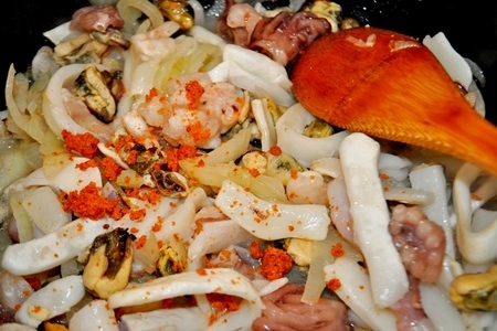 Томатный суп с рисом и морепродуктами: шаг 3