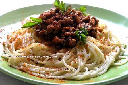 Спагетти с чечевичным болоньезе: шаг 6