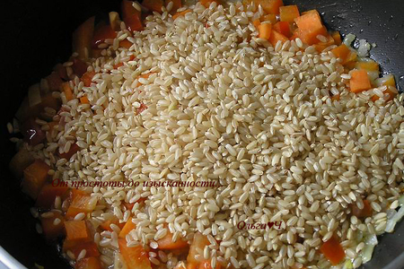 Плов из коричневого риса с овощами : шаг 3