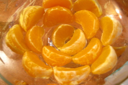 Желе из каркаде с мандаринами: шаг 2