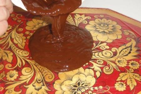 “torre pendente di pisa” - шоколадно-творожный десерт с вишневым джемом.: шаг 2