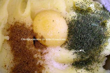 Картофельные гнезда с творожным сыром и сладким перцем: шаг 2