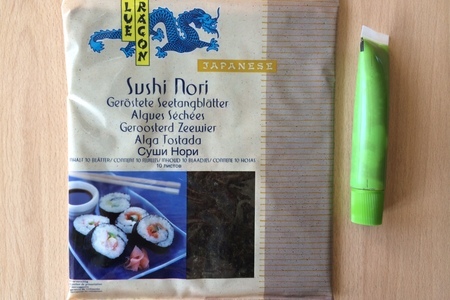 Суши с морским гребешком и суши с угрем: шаг 1